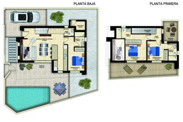 Rzut - Dom na sprzedaż 3 pokoje o powierzchni 240 m² - numer 1 w Dom w Benijófar - 60431985