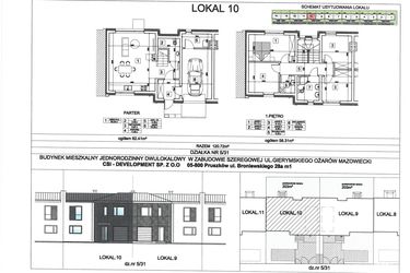 Rzut - Dom na sprzedaż 5 pokoi o powierzchni 120,72 m² - numer 10 w Osiedle Gierymskiego - etap III