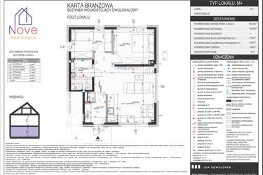 Rzut - Dom na sprzedaż 3 pokoje o powierzchni 59 m² - numer D3.1 w Nove Piaseczno 2