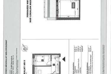 Rzut - Mieszkanie na sprzedaż 2 pokoje o powierzchni 34,02 m² - numer 9 w Słoneczne Świnoujście