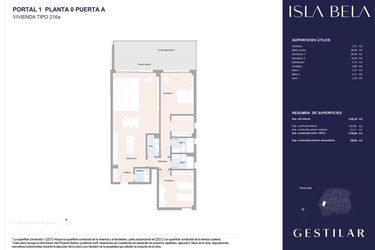 Rzut - Mieszkanie na sprzedaż 2 pokoje o powierzchni 132,48 m² - numer 10A w Isla Bela