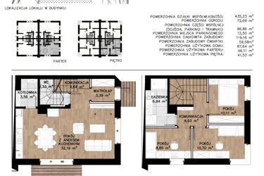 Rzut - Mieszkanie na sprzedaż 4 pokoje o powierzchni 89,61 m² - numer 14A w Zielone Kolumny
