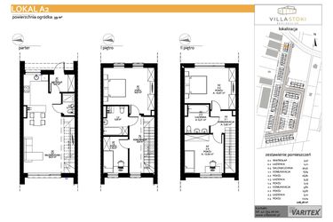 Rzut - Dom na sprzedaż 5 pokoi o powierzchni 108,78 m² - numer A2 w Villa Stoki (domy)