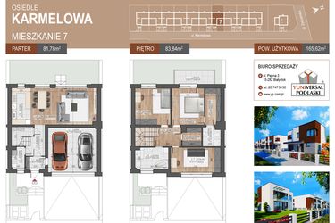 Rzut - Dom na sprzedaż 4 pokoje o powierzchni 165,62 m² - numer 7 w Karmelove