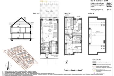Rzut - Mieszkanie na sprzedaż 4 pokoje o powierzchni 84,79 m² - numer B17/L1 w Słoneczne Ogrody