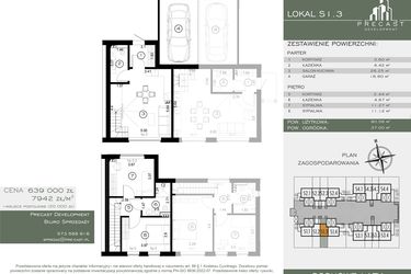 Rzut - Dom na sprzedaż 4 pokoje o powierzchni 80,46 m² - numer S1.3 w Osiedle Sosnowe Łazy