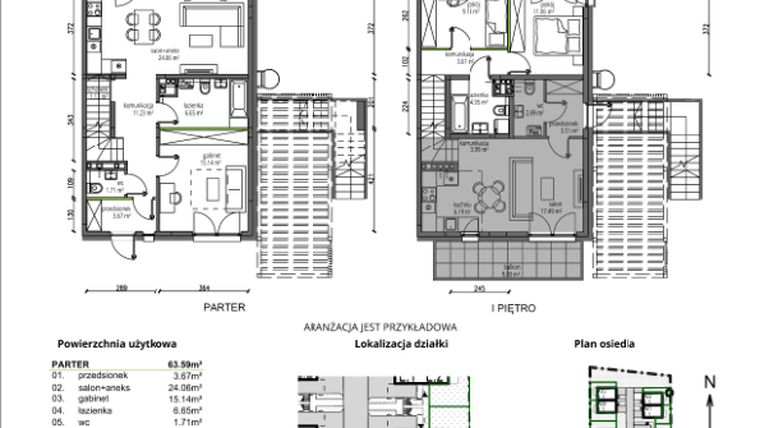 Rzut - Mieszkanie na sprzedaż 3 pokoje o powierzchni 92,58 m² - numer B15.L1 w Rokokowa Vita