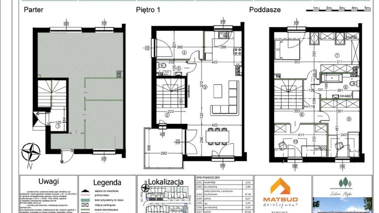 Rzut - Mieszkanie na sprzedaż 5 pokoi o powierzchni 108,59 m² - numer 23AL/2 w Zielone Alejki etap II