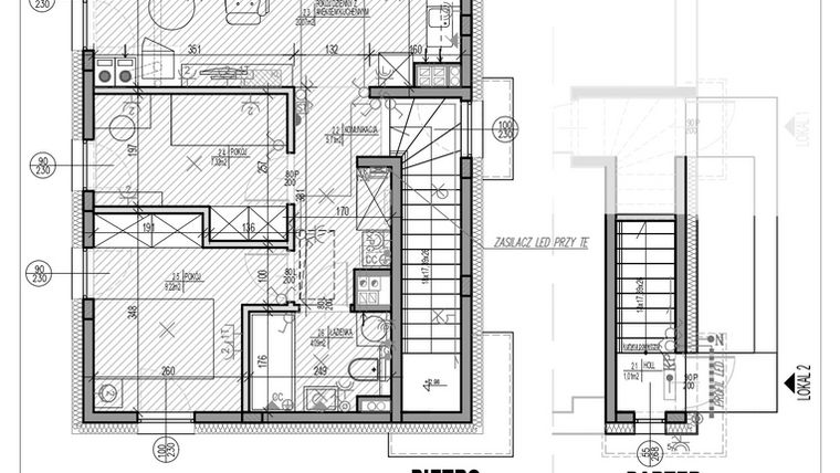 Rzut - Mieszkanie na sprzedaż 3 pokoje o powierzchni 57,15 m² - numer D3.2 w HEJ! Baniocha D
