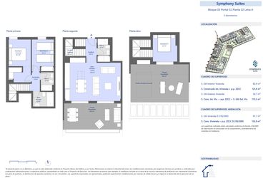 Rzut - Mieszkanie na sprzedaż 3 pokoje o powierzchni 121 m² - numer 322A w Symphony Suites