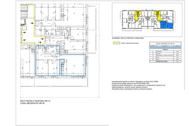 Rzut - Mieszkanie na sprzedaż 3 pokoje o powierzchni 61,4 m² - numer B19 w Lwowska 14