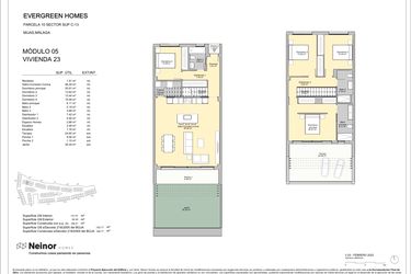 Rzut - Mieszkanie na sprzedaż 4 pokoje o powierzchni 141 m² - numer 5.23 w Evergreen Homes - Mijas