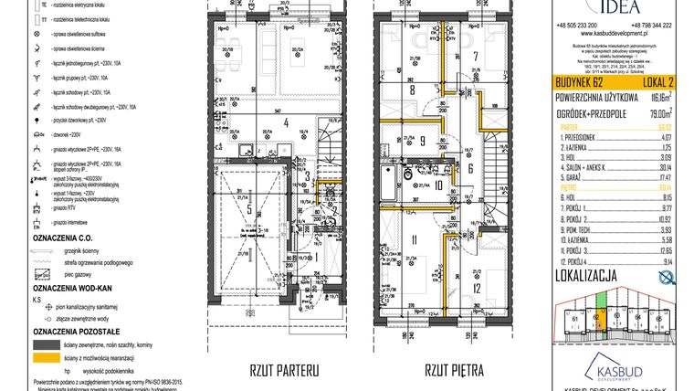 Rzut - Dom na sprzedaż 6 pokoi o powierzchni 116,16 m² - numer 62-L2 w Osiedle Idea etap I