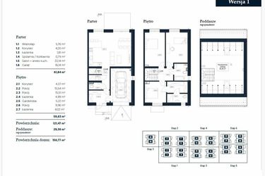 Rzut - Dom na sprzedaż 5 pokoi o powierzchni 121,47 m² - numer 3 w Iwa Park