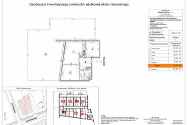 Rzut - Mieszkanie na sprzedaż 3 pokoje o powierzchni 57,47 m² - numer 3 w Apartamenty Śmigielska