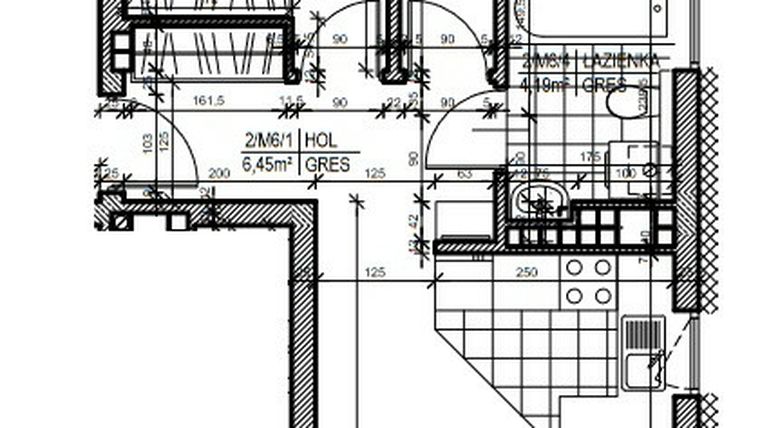 Rzut - Mieszkanie na sprzedaż 3 pokoje o powierzchni 52,12 m² - numer 6 w Staroniwskie Sady etap II