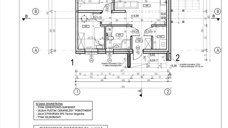 Rzut - Mieszkanie na sprzedaż 3 pokoje o powierzchni 50,46 m² - numer 15B w Słoneczny Nowy Otok - Malownicza VI