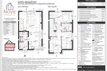 Rzut - Dom na sprzedaż 4 pokoje o powierzchni 85 m² - numer D7.2 w Nove Piaseczno 2