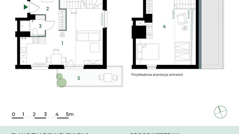 Rzut - Mieszkanie na sprzedaż 2 pokoje o powierzchni 36,9 m² - numer M29 w Park-Wojszyce