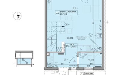 Rzut - Dom na sprzedaż 4 pokoje o powierzchni 74,16 m² - numer 48 w Boska Ksawerowska 2 etap 4