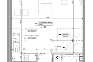 Rzut - Dom na sprzedaż 4 pokoje o powierzchni 78,91 m² - numer 4A w Osiedle Słoneczne