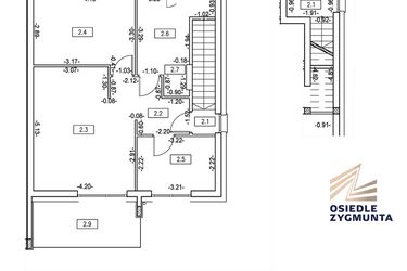 Rzut - Mieszkanie na sprzedaż 3 pokoje o powierzchni 60,15 m² - numer M12 w Osiedle Zygmunta