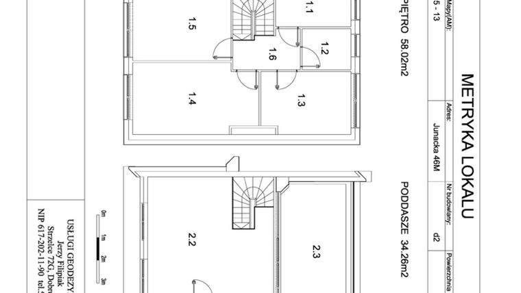 Rzut - Dom na sprzedaż 5 pokoi o powierzchni 134,46 m² - numer D2 w Viva Junacka
