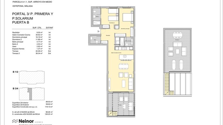Rzut - Mieszkanie na sprzedaż 2 pokoje o powierzchni 102,72 m² - numer CH-31B w Celestia Homes