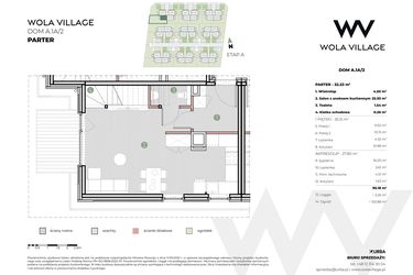 Rzut - Dom na sprzedaż 4 pokoje o powierzchni 95,18 m² - numer A.1A/2 w Wola Village
