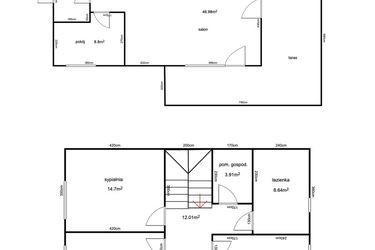 Rzut - Dom na sprzedaż 4 pokoje o powierzchni 120,05 m² - numer 42B w Bochnia Kolanowska Domy Pod Lasem
