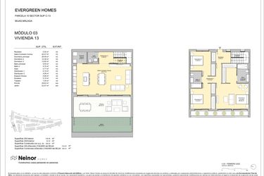 Rzut - Mieszkanie na sprzedaż 3 pokoje o powierzchni 139 m² - numer 3.13 w Evergreen Homes - Mijas