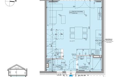 Rzut - Dom na sprzedaż 4 pokoje o powierzchni 80,54 m² - numer 39B w Ogrody Przyjaciół 5 etap IV