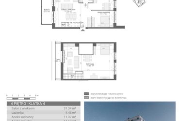 Rzut - Mieszkanie na sprzedaż 3 pokoje o powierzchni 103,22 m² - numer M65 w Ultra Marina etap II