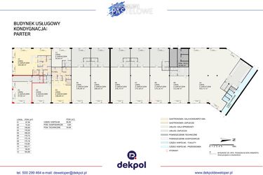 Rzut - Lokal użytkowy na sprzedaż 1 pokój o powierzchni 97,95 m² - numer 1 w Park Handlowy Pastelowe
