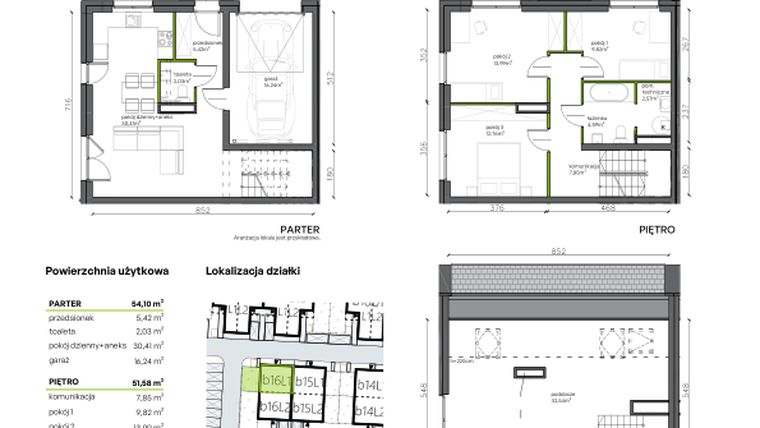 Rzut - Dom na sprzedaż 5 pokoi o powierzchni 138,22 m² - numer b16.L1 w Ogrody Wojszyce