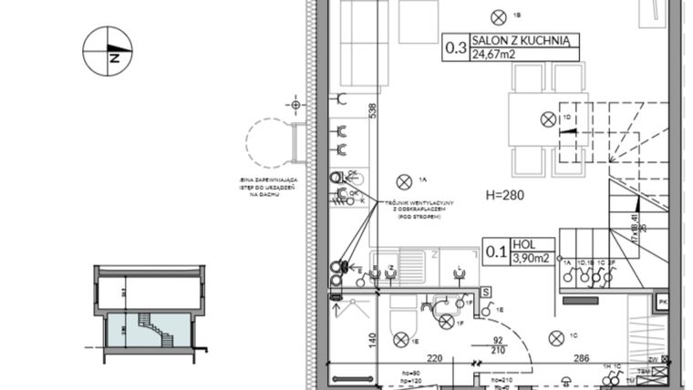 Rzut - Dom na sprzedaż 4 pokoje o powierzchni 74,84 m² - numer 13 w Boska Ksawerowska 2