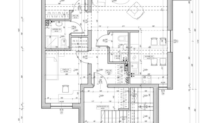 Rzut - Mieszkanie na sprzedaż 3 pokoje o powierzchni 77 m² - numer B2 w Parkowa Residence