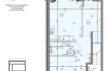 Rzut - Mieszkanie na sprzedaż 3 pokoje o powierzchni 49,35 m² - numer 67 w Boska Ksawerowska V