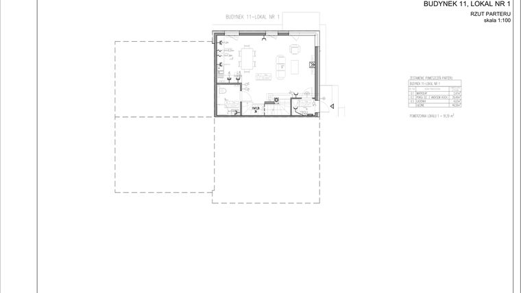 Rzut - Dom na sprzedaż 4 pokoje o powierzchni 91 m² - numer 4plex 11.1 w Tesoro Golf Park