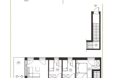 Rzut - Mieszkanie na sprzedaż 4 pokoje o powierzchni 79,09 m² - numer 25_2 w Apartamenty Sielanka