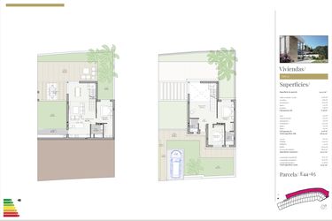 Rzut - Dom na sprzedaż 3 pokoje o powierzchni 157,9 m² - numer 52 w Domy w Polop - 51667921