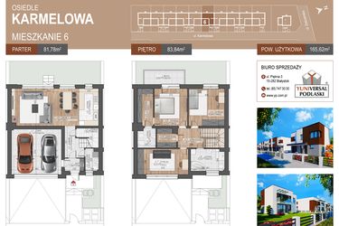 Rzut - Dom na sprzedaż 4 pokoje o powierzchni 165,62 m² - numer 6 w Karmelove
