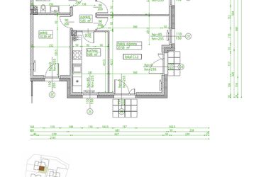 Rzut - Mieszkanie na sprzedaż 3 pokoje o powierzchni 62,65 m² - numer C.I.2 w Villa Rosenthal
