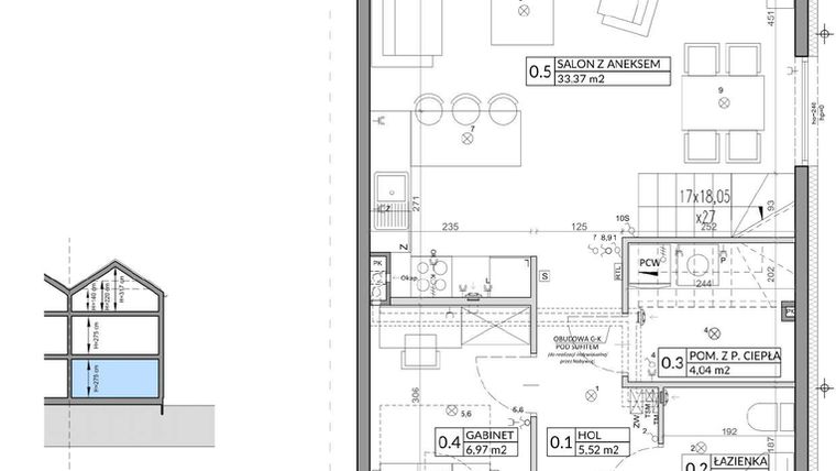 Rzut - Dom na sprzedaż 6 pokoi o powierzchni 142,59 m² - numer 4B w Wille przy Lesie
