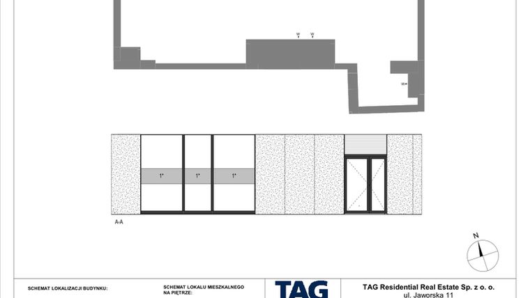 Rzut - Lokal użytkowy na sprzedaż 1 pokój o powierzchni 74,74 m² - numer 3CU02 w Stacja Jeżyce