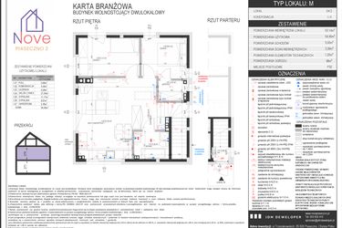 Rzut - Dom na sprzedaż 3 pokoje o powierzchni 54,45 m² - numer G4.2 w Nove Piaseczno 2 etap G