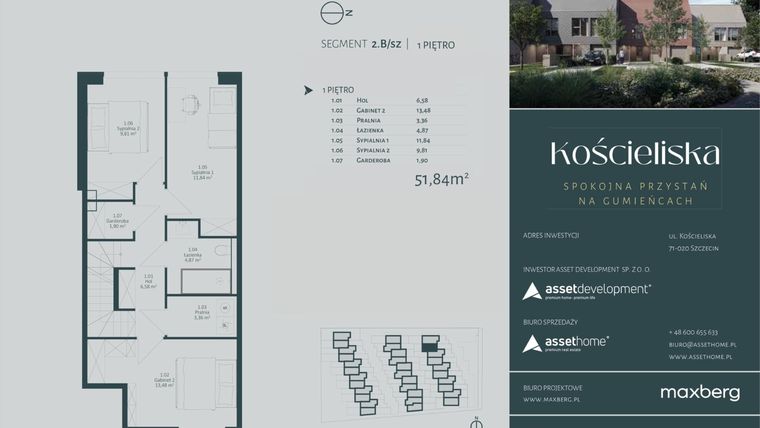 Rzut - Dom na sprzedaż 4 pokoje o powierzchni 142,95 m² - numer 2.B w Kościeliska