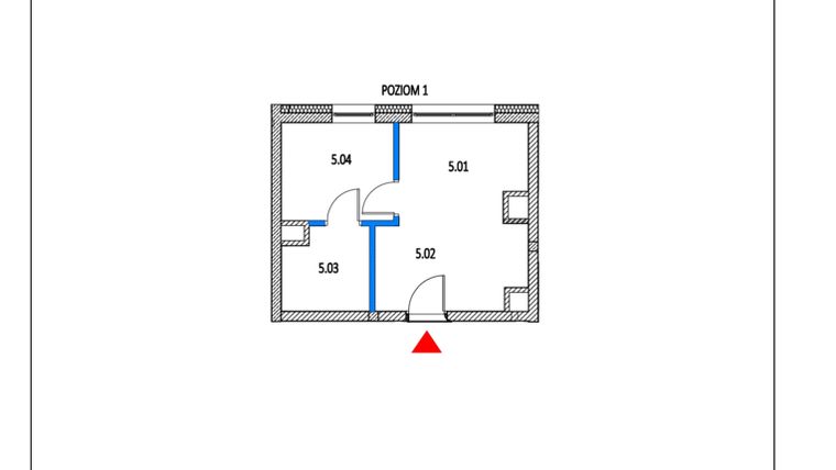 Rzut - Mieszkanie na sprzedaż 4 pokoje o powierzchni 95,31 m² - numer 85 w Garbary 68