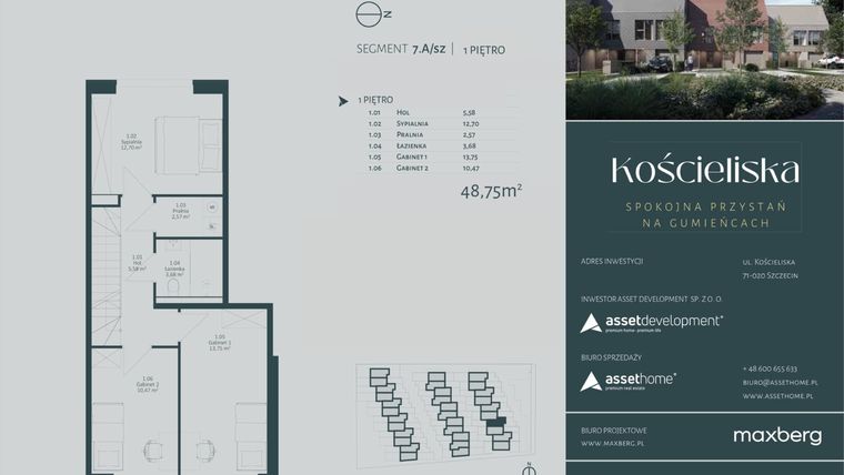 Rzut - Dom na sprzedaż 4 pokoje o powierzchni 135,15 m² - numer 7.A w Kościeliska