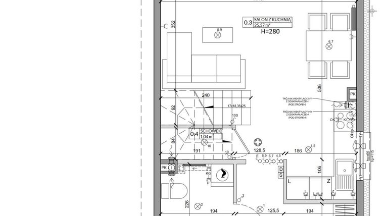 Rzut - Dom na sprzedaż 3 pokoje o powierzchni 76,5 m² - numer 31B w Zielono Mi 2